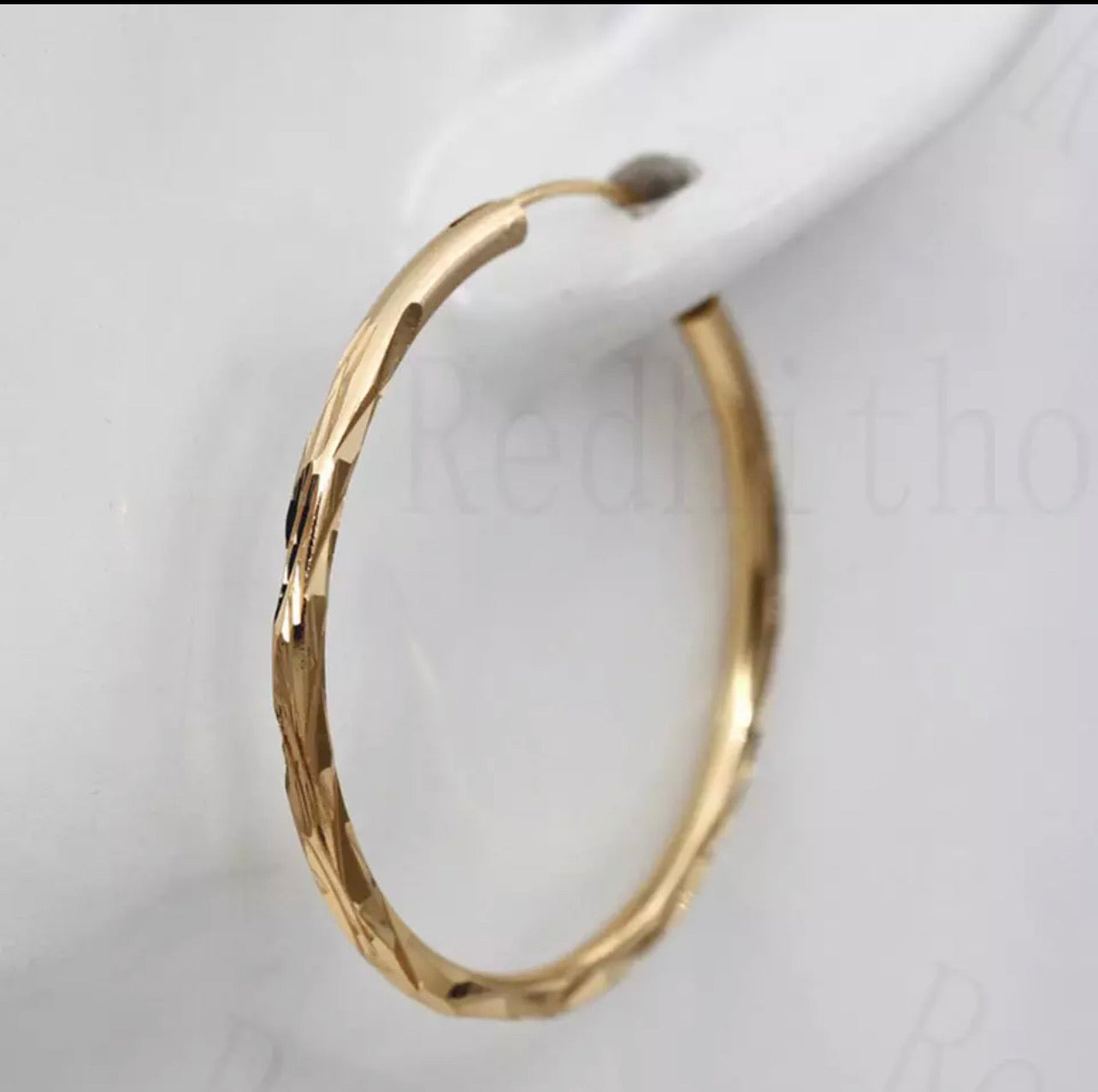 Gold filled hoop earrings