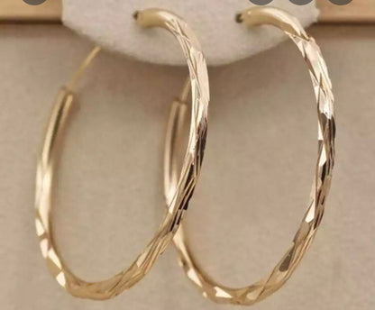 Gold filled hoop earrings